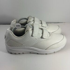 Brooks Addiction Walker 2 Mens Size 10 Medium (D) White Hook & Loop Walking Shoe